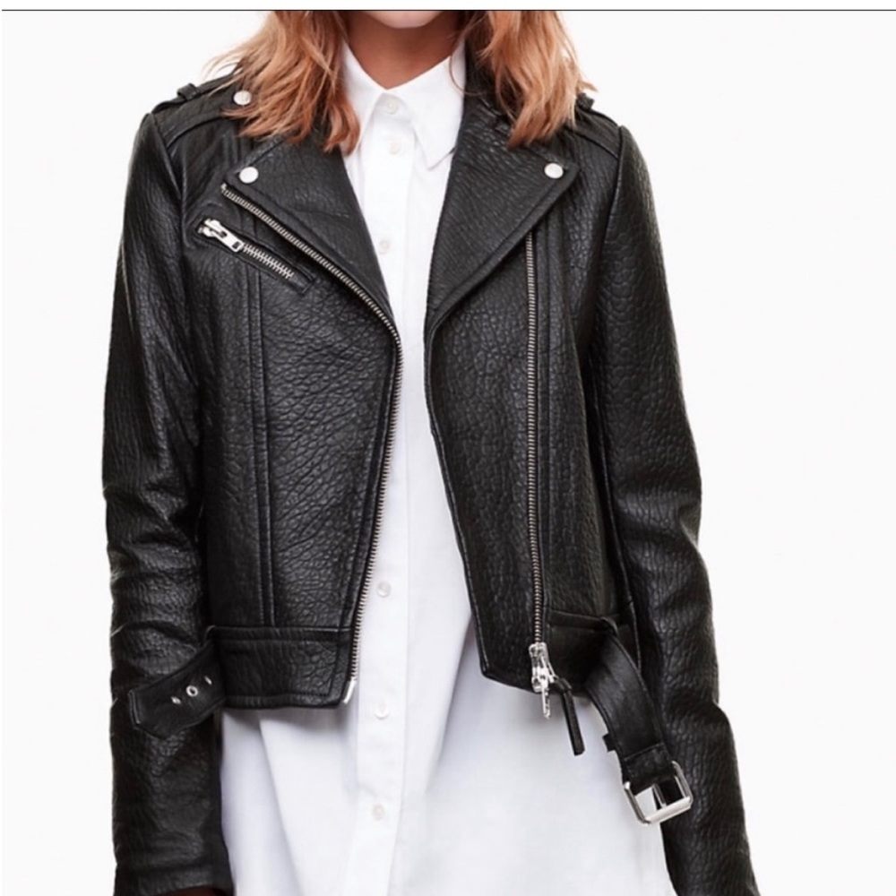 Mackage - exclusively for Aritizia black leather jacket